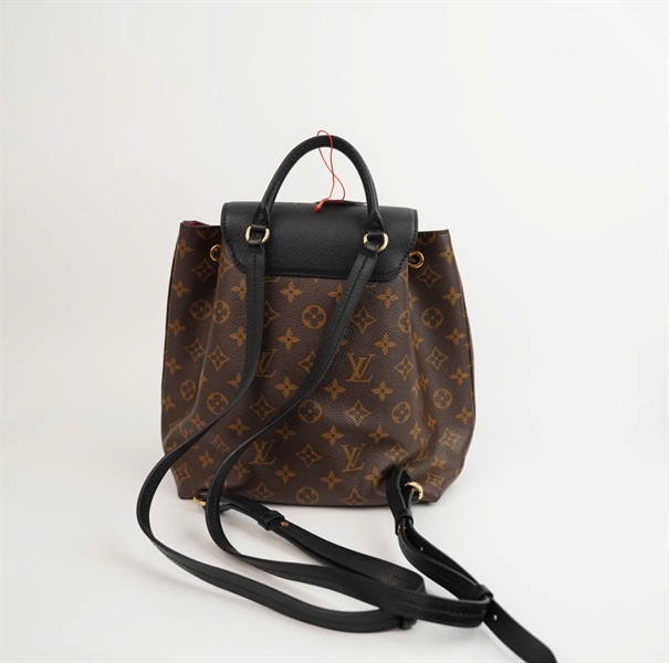 Balo LV Nóe nắp đen hoa nâu ( HC) +