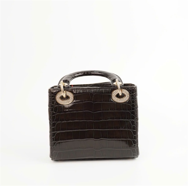 Túi Dior Lady vân đen (02-MA-0158) sz mini ( HC) +