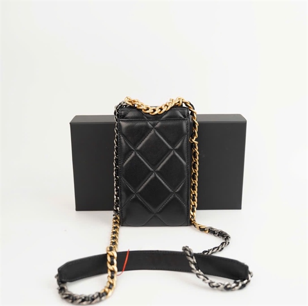 Túi Chanel Phone đen (HN85X7N7) sz10 (HC)+