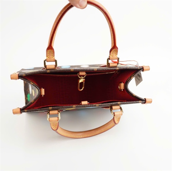 Túi LV onthego hoa nâu chấm bi sz25 (HC) +