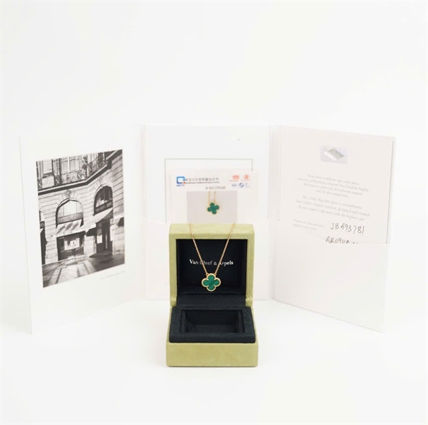 Dây Chuyền Van Cleef & Arpels cỏ 4 lá vàng 18k KG+