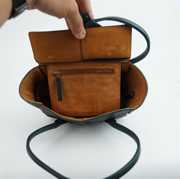 Túi Bottega xanh đan chéo sz18 (HC) +