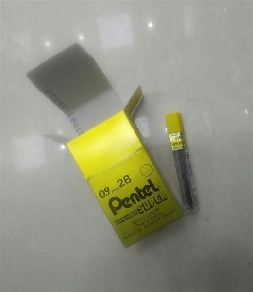 Ruột chì kim 2B 0.9 pentel 50-2B9