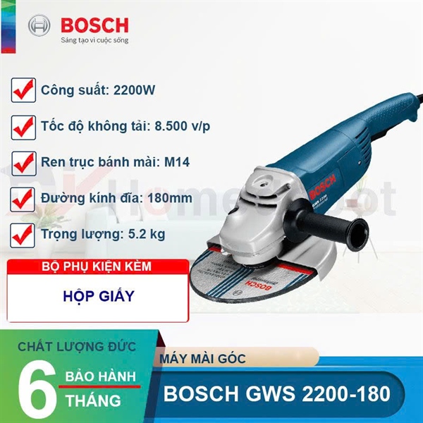 Máy mài 180 Bosch GWS 2200-180
