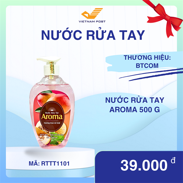 Nước rửa tay Aroma 500 g (12 chai/thùng)