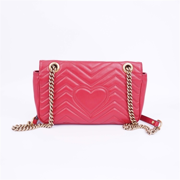 Túi GG marmont đỏ size 25 có lót form (BMC) +