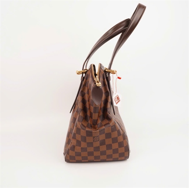 Túi LV Damier ô vuông nâu lòng đỏ size 30 (BMC) +