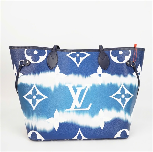 Túi LV neverfull xanh dương kèm ví size 30 (BMC) +