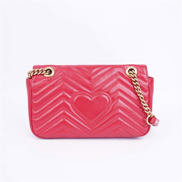 Túi GG marmont đỏ size 25 có lót form (BMC) +