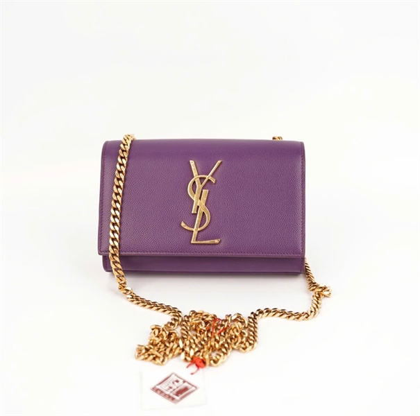 Túi YSL tím size 17 (BMC) +