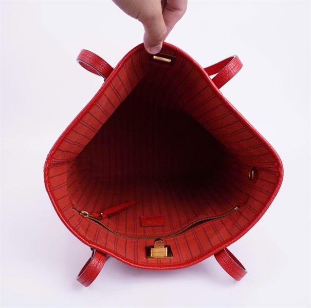 Túi LV tote đỏ size 30 (BMC) +