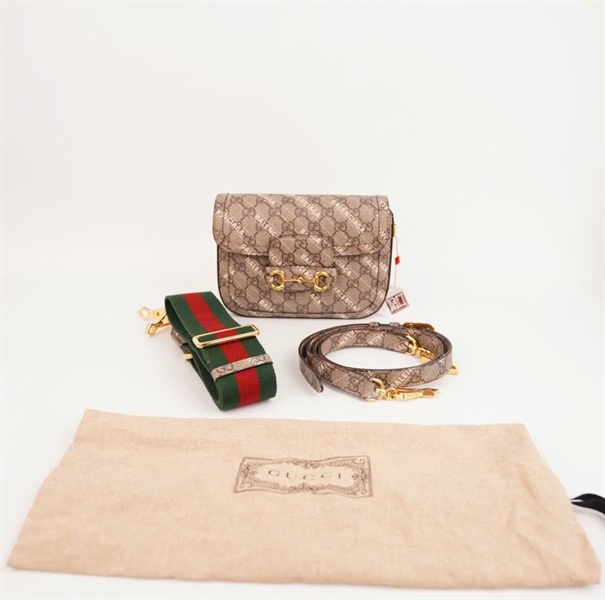 Túi GG 1955 màu xám 2 strap size 20 (BMC) +