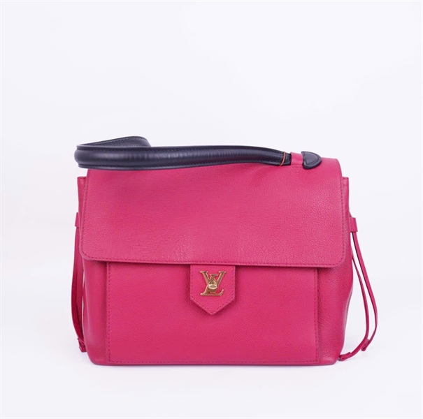 Túi LV hồng quai đen size 29 (BMC) +