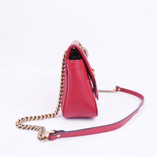 Túi GG marmont đỏ size 25 có lót form (BMC) +