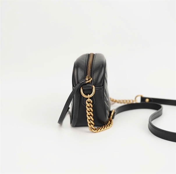 Túi GG đeo chéo đen size 18 (BMC) +