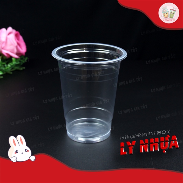Ly nhựa trơn PP UKP 117 - 800ml