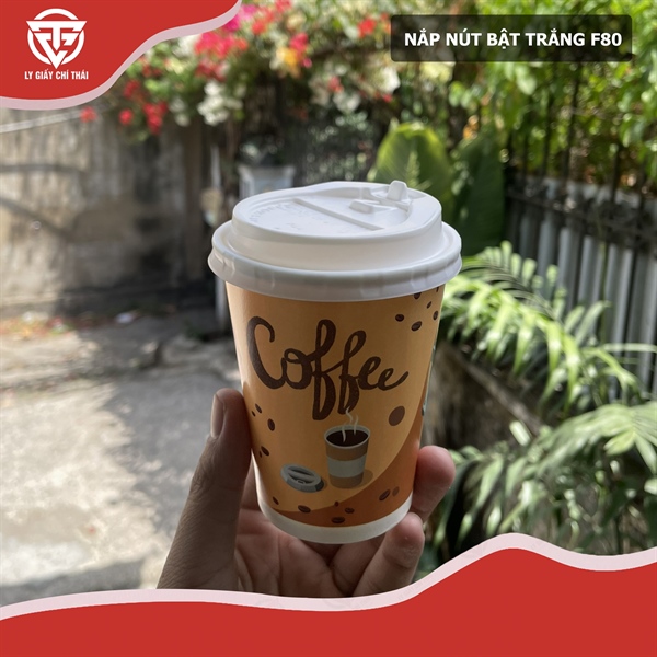 Nắp nút bật - Trắng - Phi 80