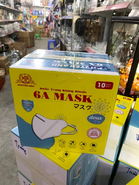 Khẩu trang 6A Khuyến Anh/ khẩu trang y tế (trắng)