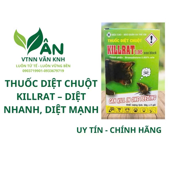 KILLRAT0.005% 80G HỘP 2 GÓI 40G