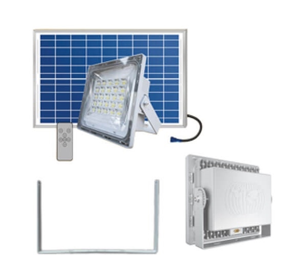 Đèn pha năng lượng mặt trời 300w vỏ trắng A