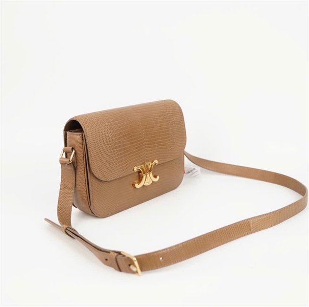 Túi Celine Triomphe màu vàng da trăn sz23 (HC) +