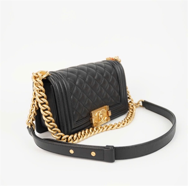 Túi Chanel Boy đen sz19 (code PLUJ2HLL) (BMC) +