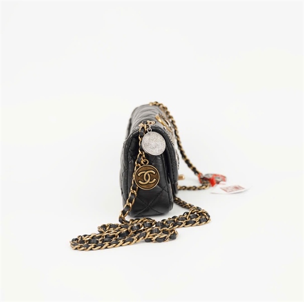 Túi Chanel đen đồng xu ( 20773215) sz16 (HC) +