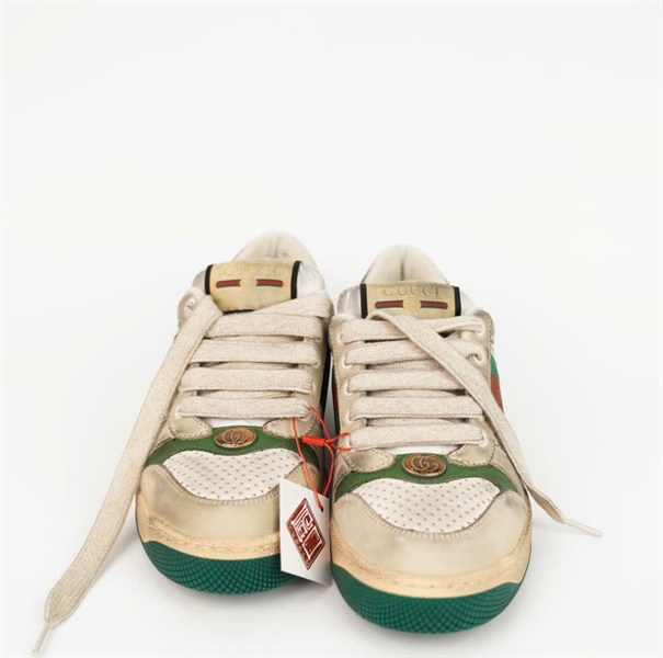 Giày GG xám viền xanh size 35.5 (Manly) KG+