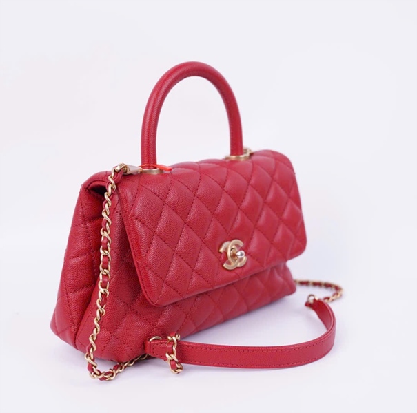Túi Chanel đỏ size 22 (24234358) (BMC) +