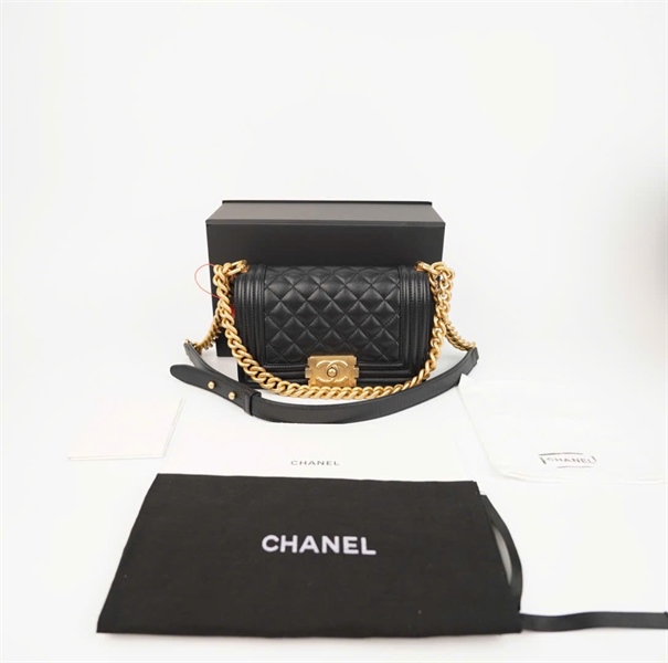 Túi Chanel Boy đen sz19 (code AAJX00NC) (BMC) +