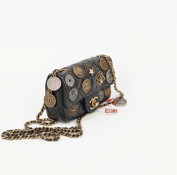 Túi Chanel đen đồng xu ( 20773215) sz16 (HC) +