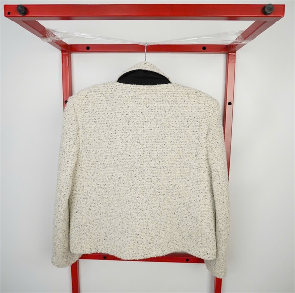 Set bộ Maje trắng muối tiêu viền đen sz40 (KG) +