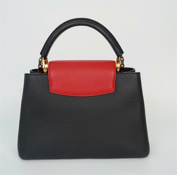 Túi LV capu nắp đỏ nền đen size 26 +