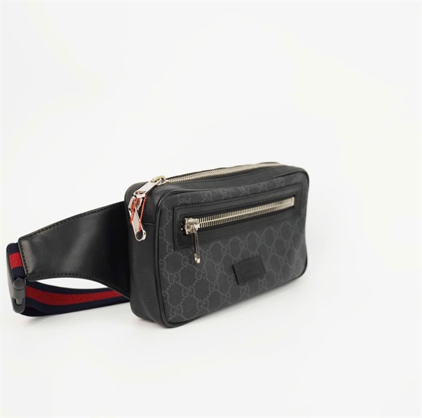 Túi GG đeo chéo màu đen dây xanh đỏ sz23 ( KG) +