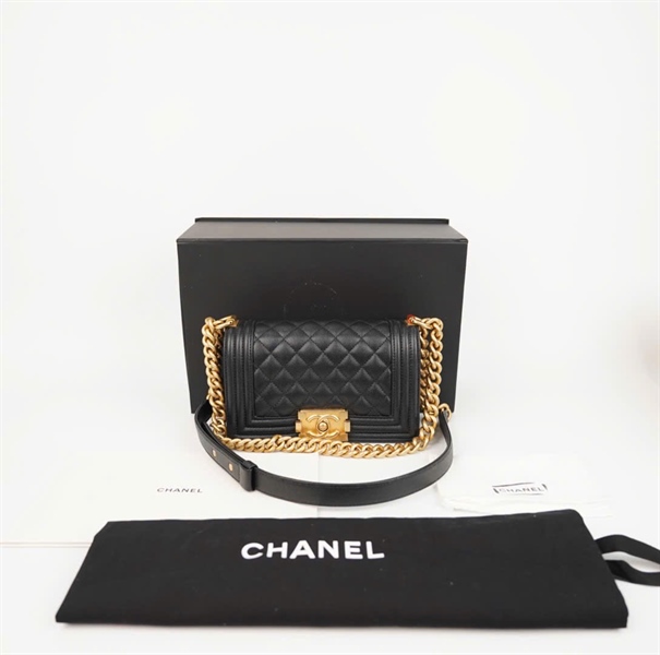 Túi Chanel Boy đen sz19 (code PLUJ2HLL) (BMC) +