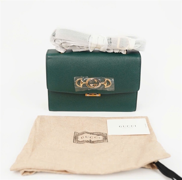 Túi GG Zumi xanh rêu 24cm +