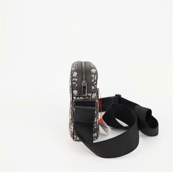 Túi Dior đeo chéo xám đen (21-B0-0260) sz16 (Manly) KG+