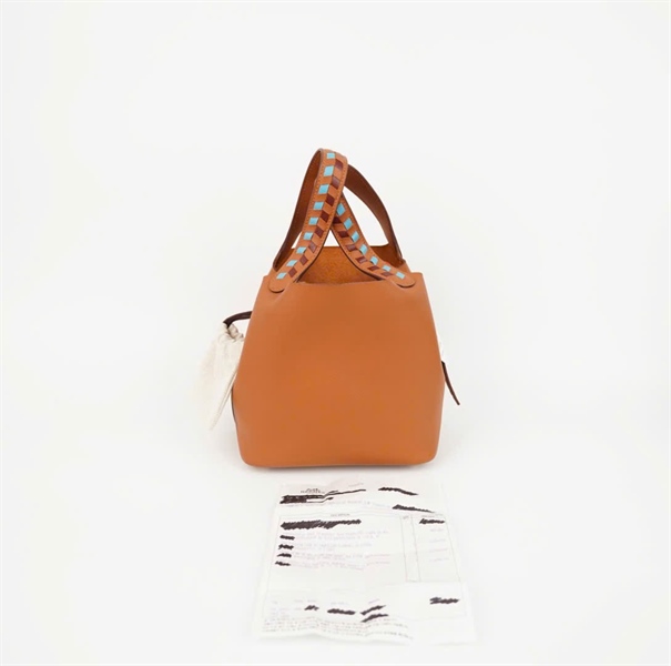 Túi Hermes nâu kèm ổ+ chìa sz18 (HC) +