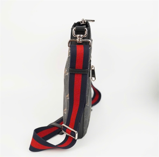 Túi GG đen họa tiết Tiger dây xanh đỏ sz25 (KG) +