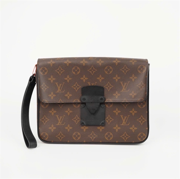 Túi LV Clutch hoa nâu sz25 (KG) +