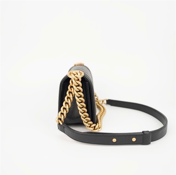 Túi Chanel Boy đen sz19 (code PLUJ2HLL) (BMC) +