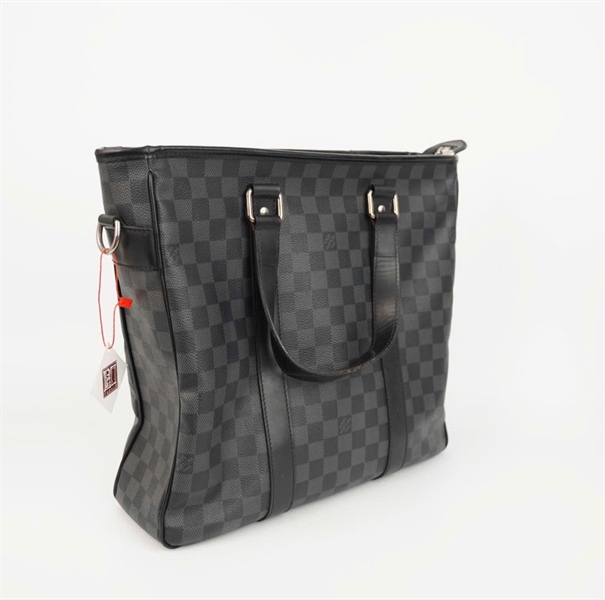 Túi LV tote đen ô vuông sz34 (KG) +