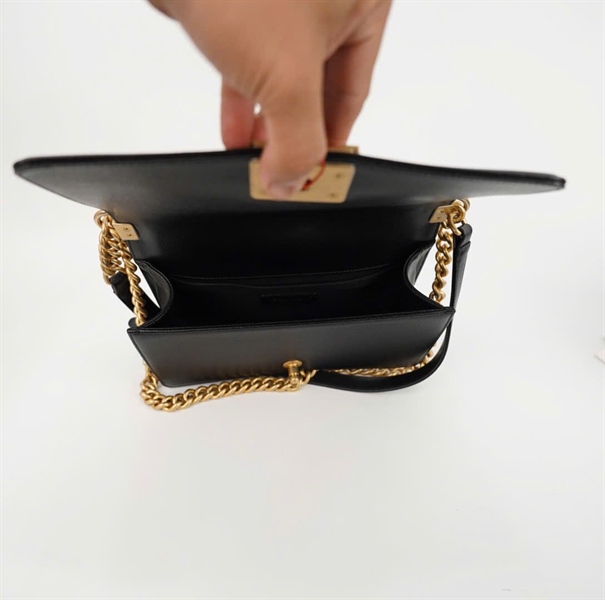 Túi Chanel boy đen khóa vàng (28126264) size 25 KG+