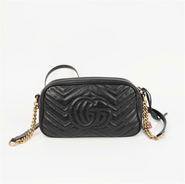 Túi GG vân đen size 23 (Manly) KG+