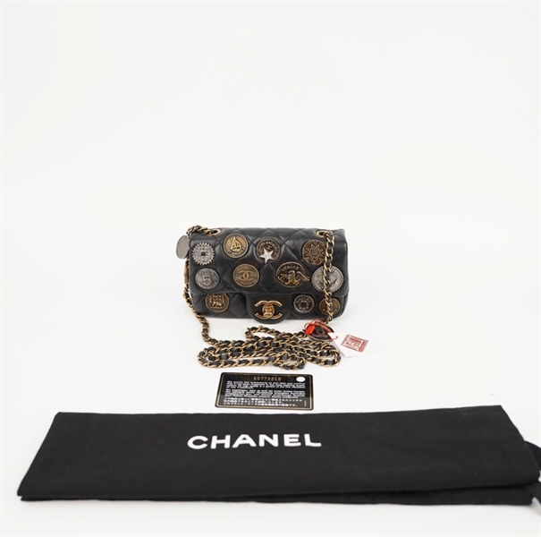 Túi Chanel đen đồng xu ( 20773215) sz16 (HC) +