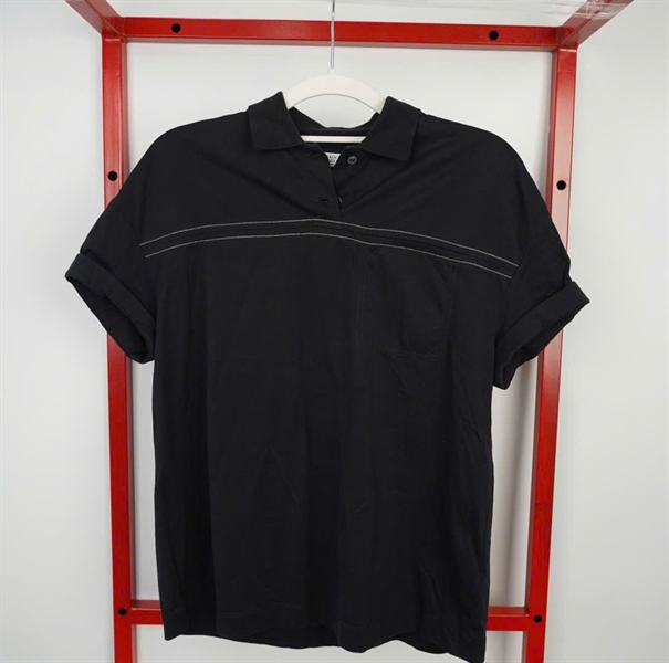 Áo thun Brunello đen viền bạc KG +