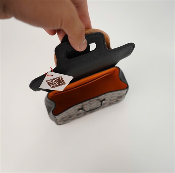 Túi EGoYard đen quai trúc size 20 (Hthom) +