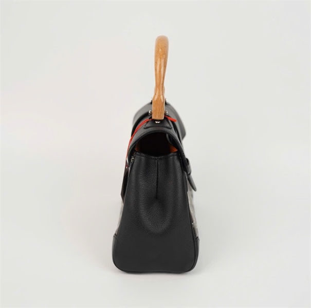 Túi EGoYard đen quai trúc size 20 (Hthom) +