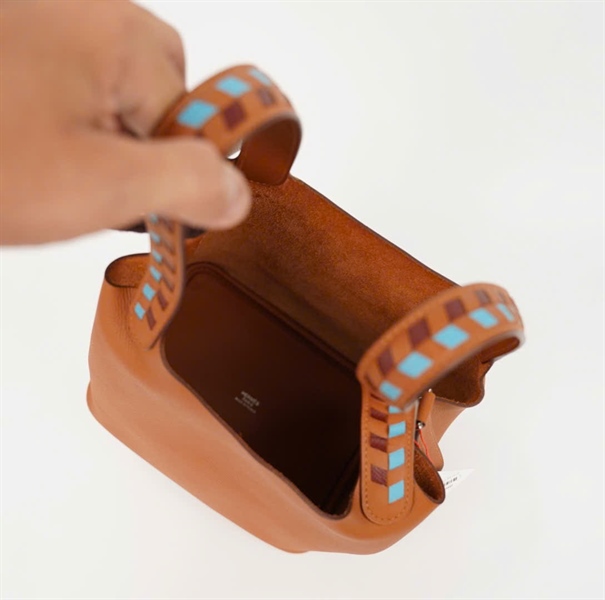 Túi Hermes nâu kèm ổ+ chìa sz18 (HC) +