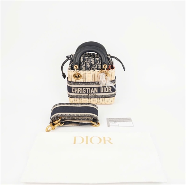 Túi Dior cối có lót màu xám sz17 (HC) +